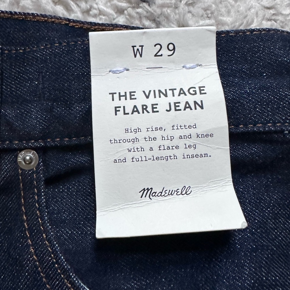 Madewell • NWT • Vintage Flare Jean in Rinse Wash - Picture 8 of 14